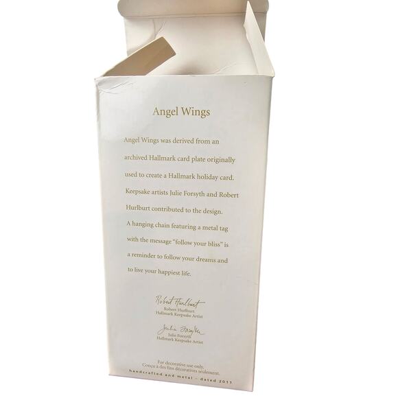 Hallmark 2011 Angel Wings Follow Your Bliss Christmas Ornament - Picture 9 of 11